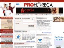 Tablet Screenshot of pro-horeca.be